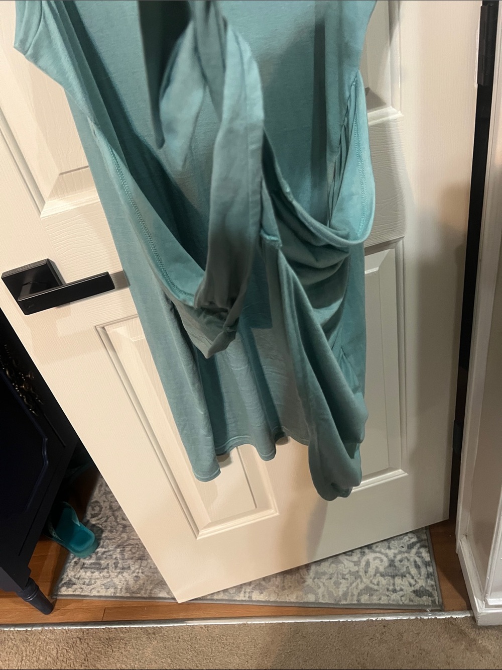 Knot-Front Midi Dress in Sage Green - Picture 8 of 10